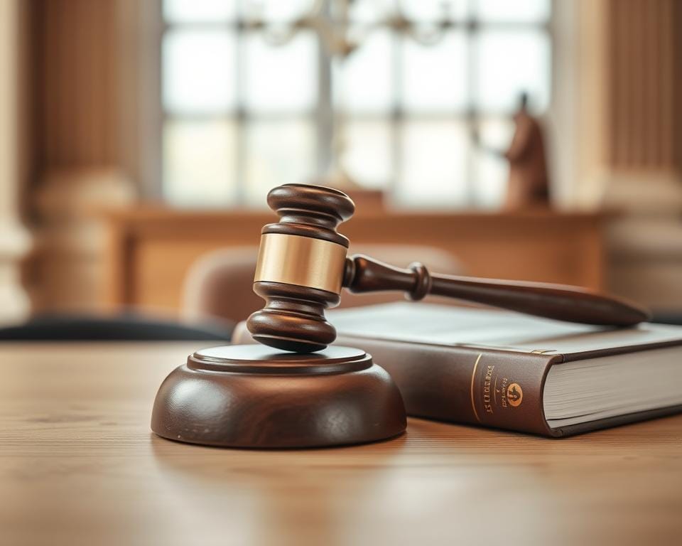 Prompt A professional, high-quality photograph of a wooden courtroom gavel and a law book, symbolizing the legal aspects of IPTV in France. The gavel and book are placed on a clean, minimalist wooden table, with a blurred out background of a courthouse or legal office. The lighting is soft and natural, creating a sense of authority and professionalism. The image conveys a sense of gravity and the importance of understanding the legal implications of IPTV usage in France.